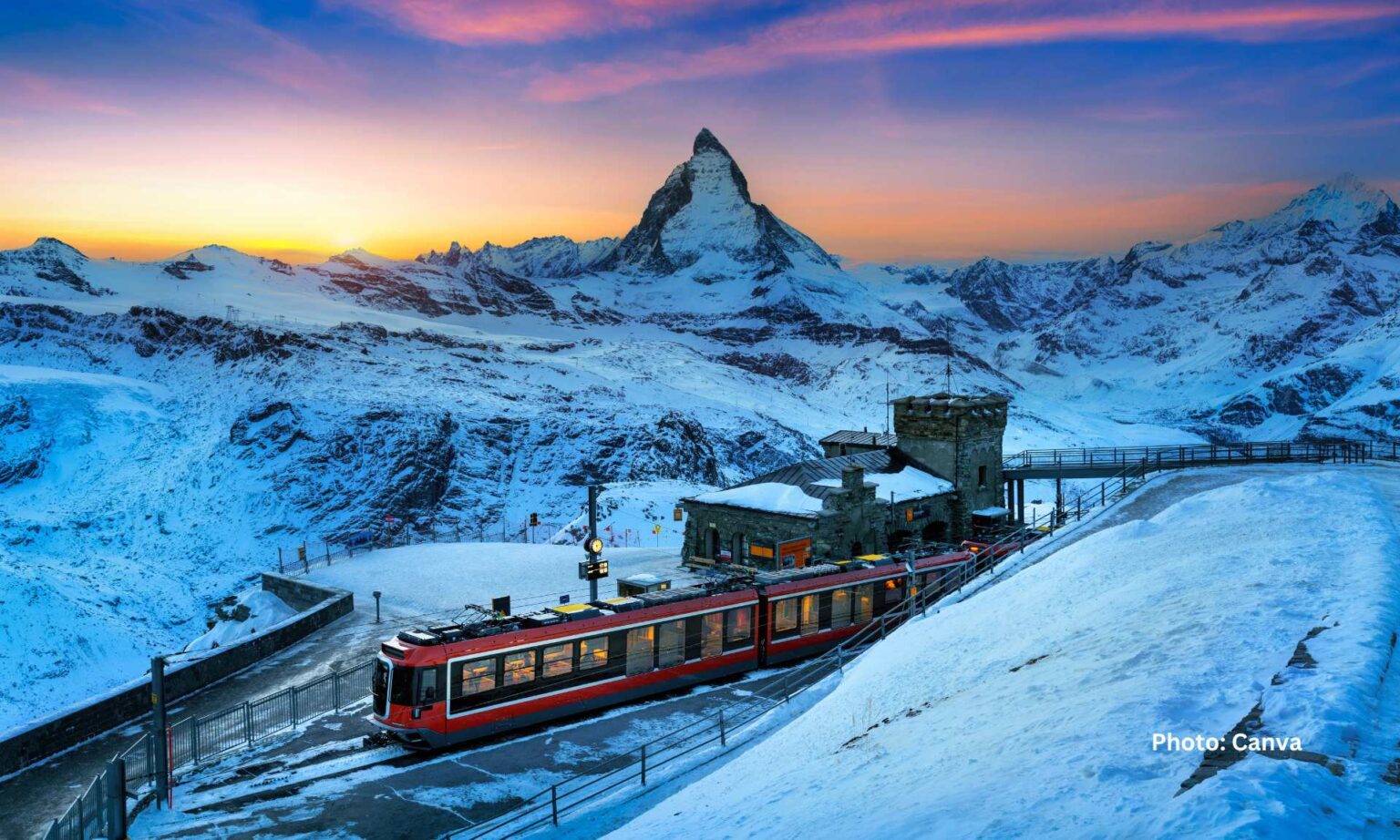 Swiss Alps in Winter