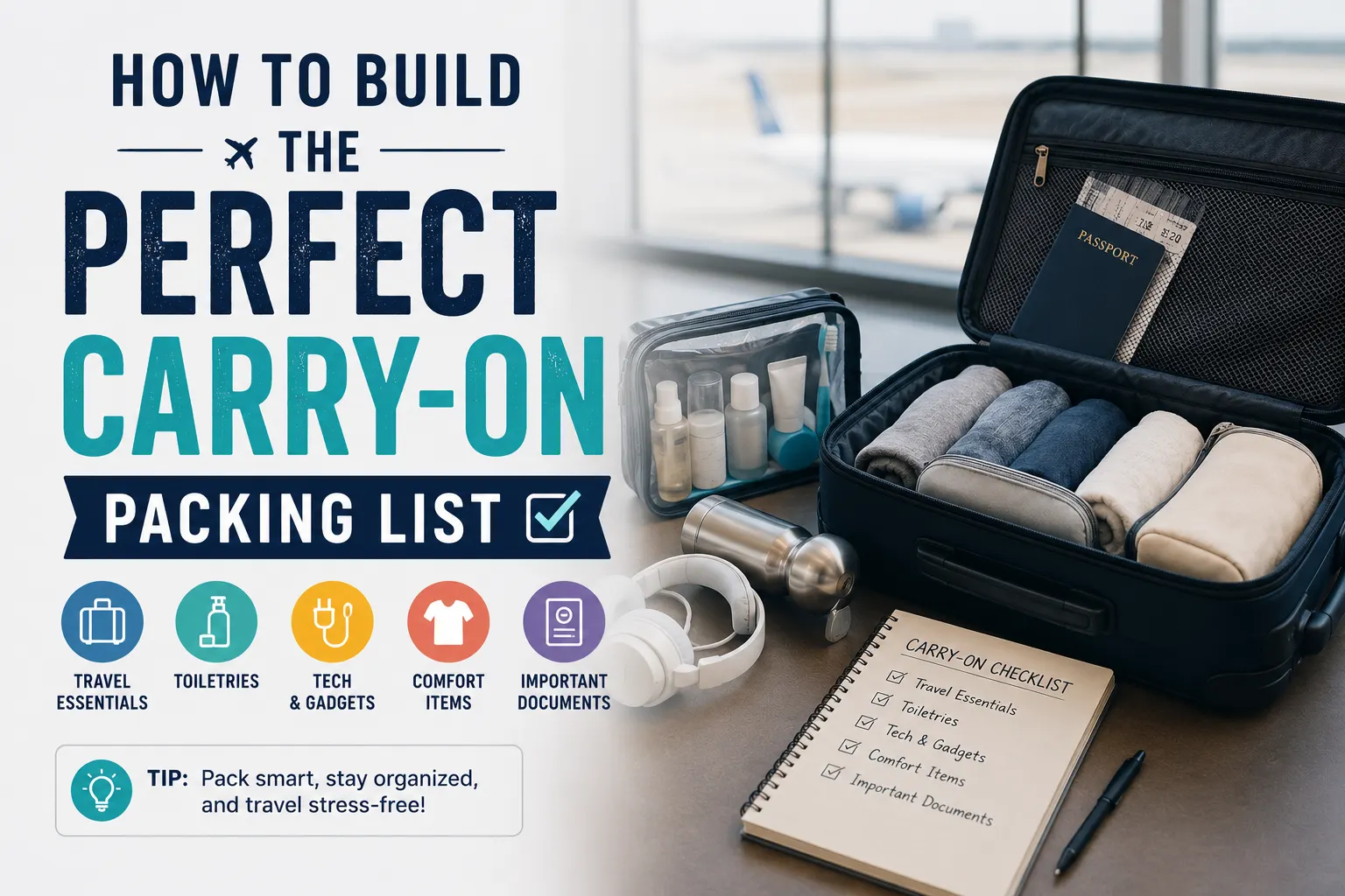 How to Build the Perfect Carry-On Packing List: Airline Rules and Smart Strategies 1 How to Build the Perfect Carry-On Packing List