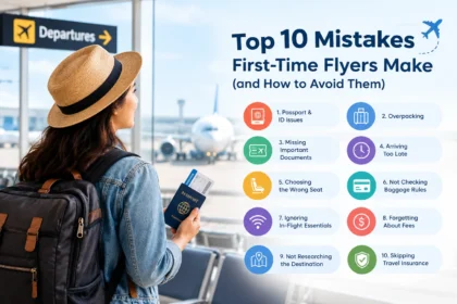 Top 10 Mistakes First-Time Flyers Make